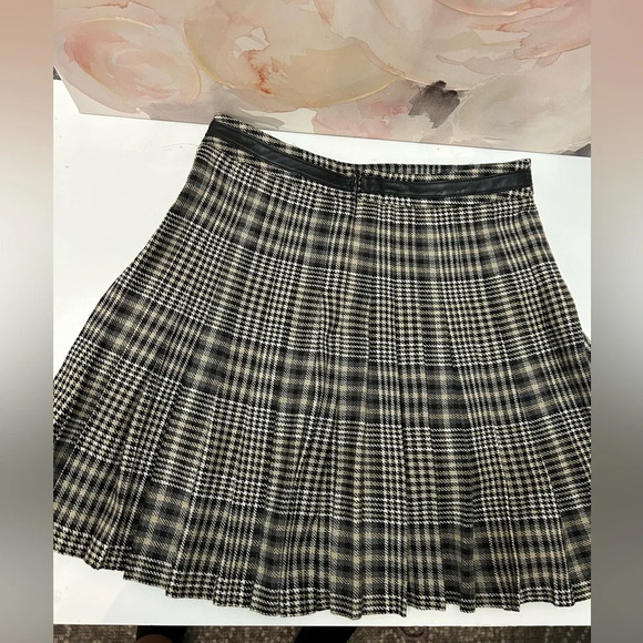 The Kooples Black and White Plaid Skirt - Picture 2 of 5